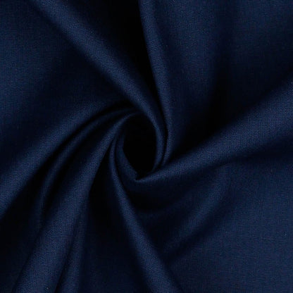 Tissu premium 100 % coton - bleu foncé 125 g/m²