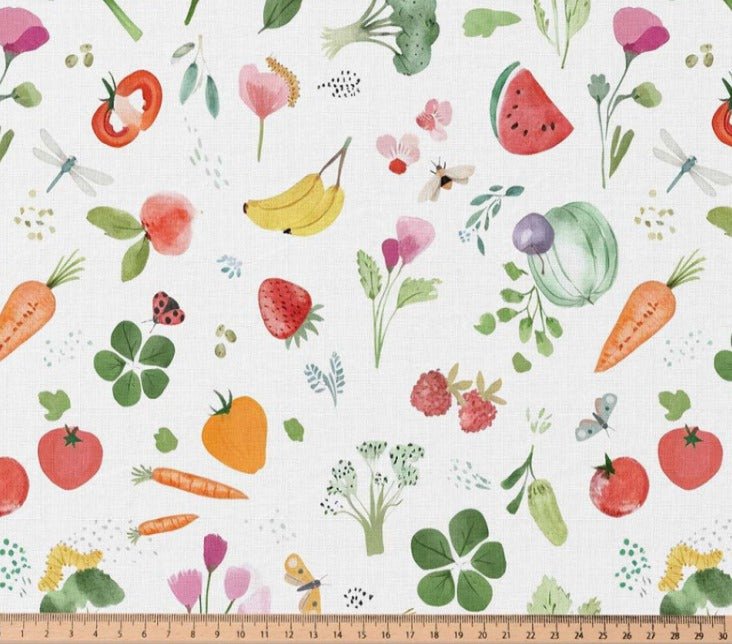 Image of Premium 100% cotton fabric - vitamins 115 g/m² – available at Šarlotes audumi