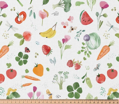 Image of Premium 100% cotton fabric - vitamins 115 g/m² – available at Šarlotes audumi