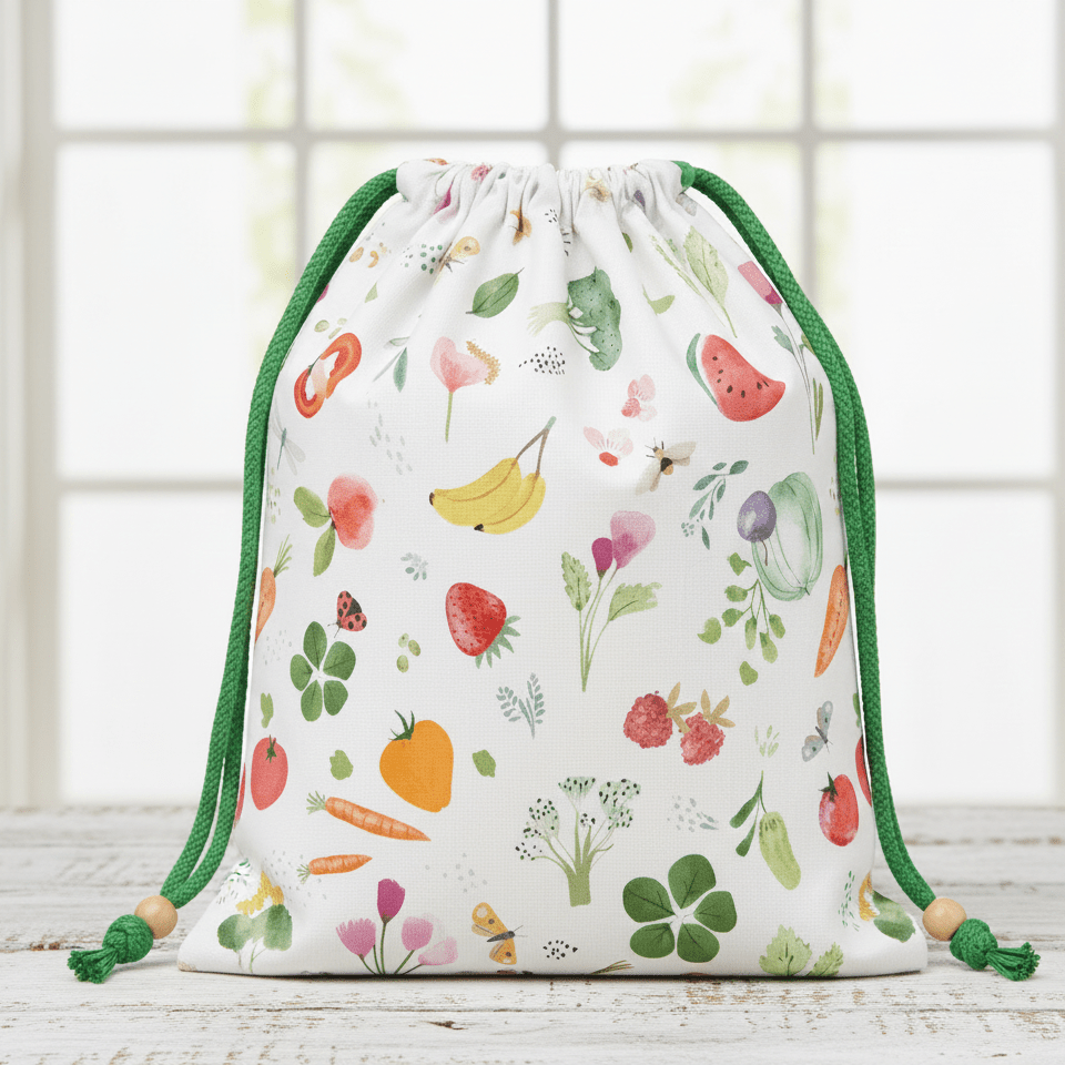 Image of Premium 100% cotton fabric - Vitamins 115 g/m² – available at Šarlotes audumi