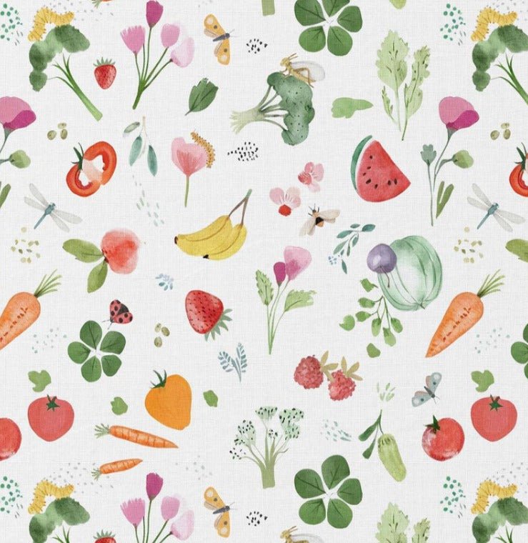 Image of Premium 100% cotton fabric - vitamins 115 g/m² – available at Šarlotes Fabrics