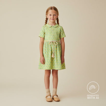 Image with Premium 100% cotton fabric - Green leaves – available online at Charlotte's Fabrics