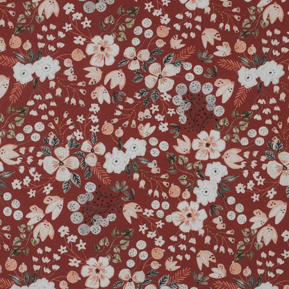 Premium 100% cotton fabric - little flowers 110 g/m²