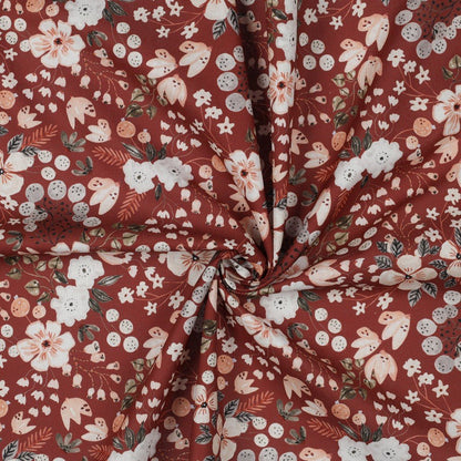 Premium 100% cotton fabric - little flowers 110 g/m²