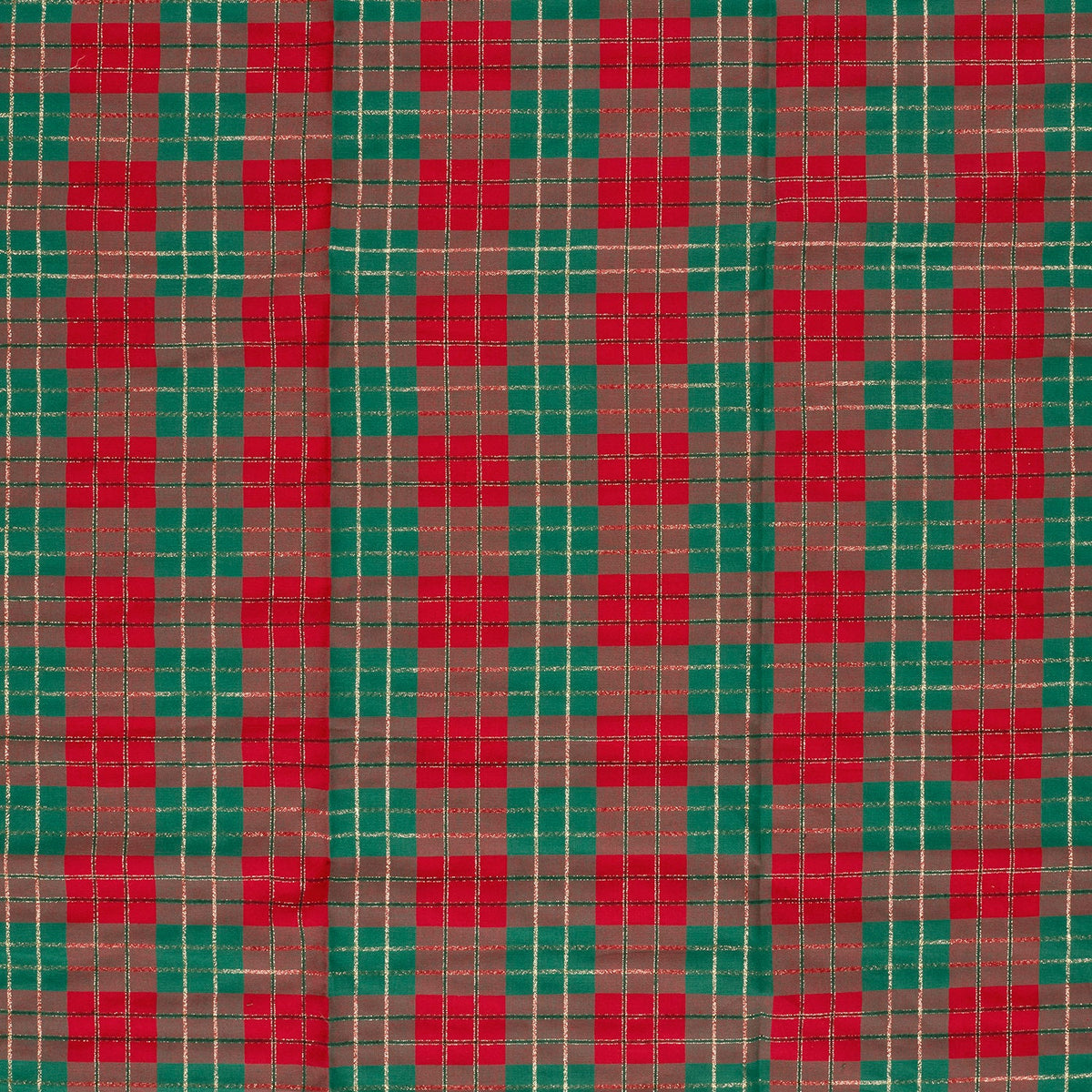 Image du tissu premium 100 % coton à carreaux de Noël – disponible en ligne chez Charlotte’s Fabrics