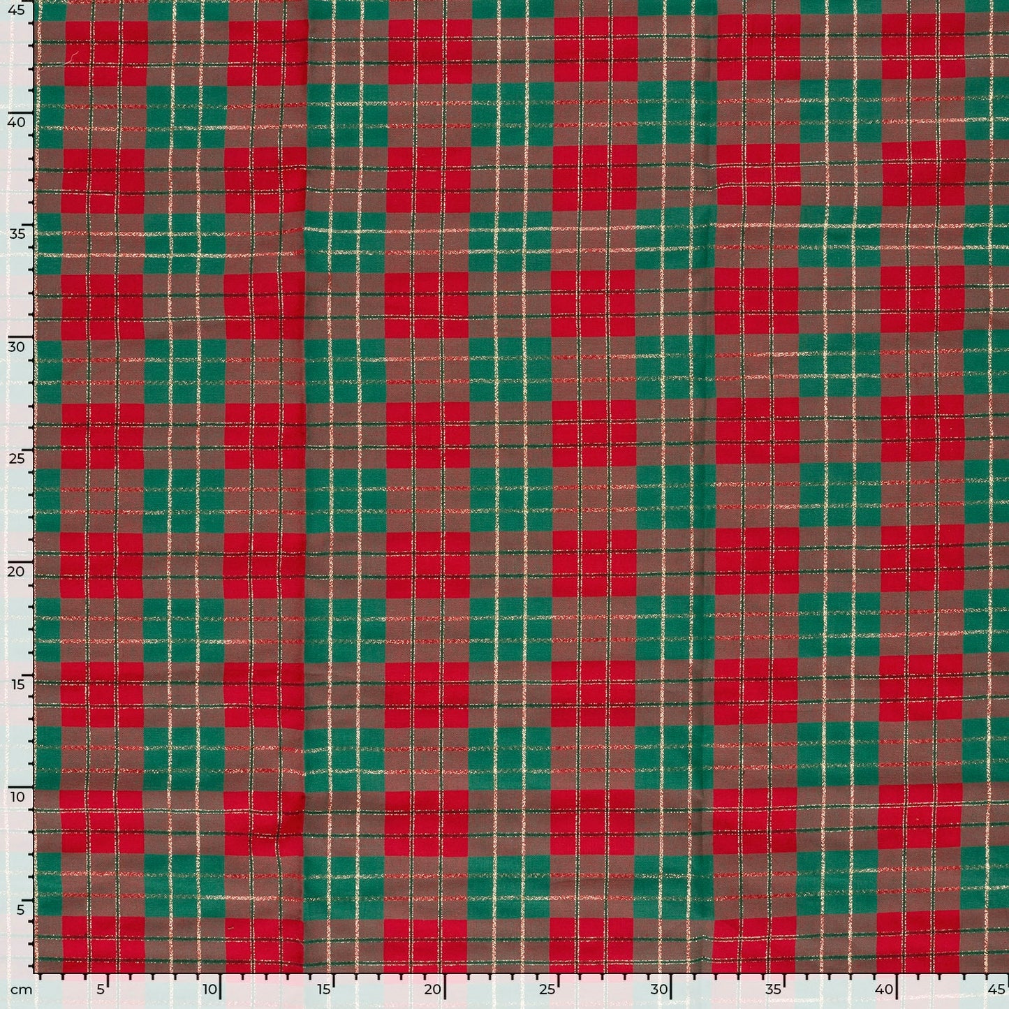 Tissu Premium 100 % coton à carreaux de Noël – disponible en ligne chez Charlotte Fabrics
