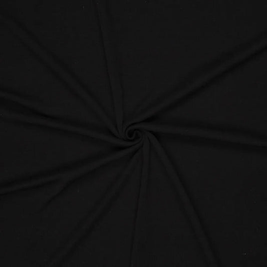 Image of premium Australian merino wool fabric – black – available online at Šarlotes audumi