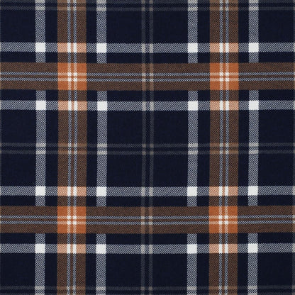 Flanelle Premium à carreaux bleu et rouge brique 165 g/m²