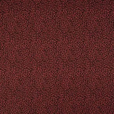 Image de tissu en coton premium, popeline à motif léopard rouge foncé – disponible en ligne chez Tissus de Charlotte