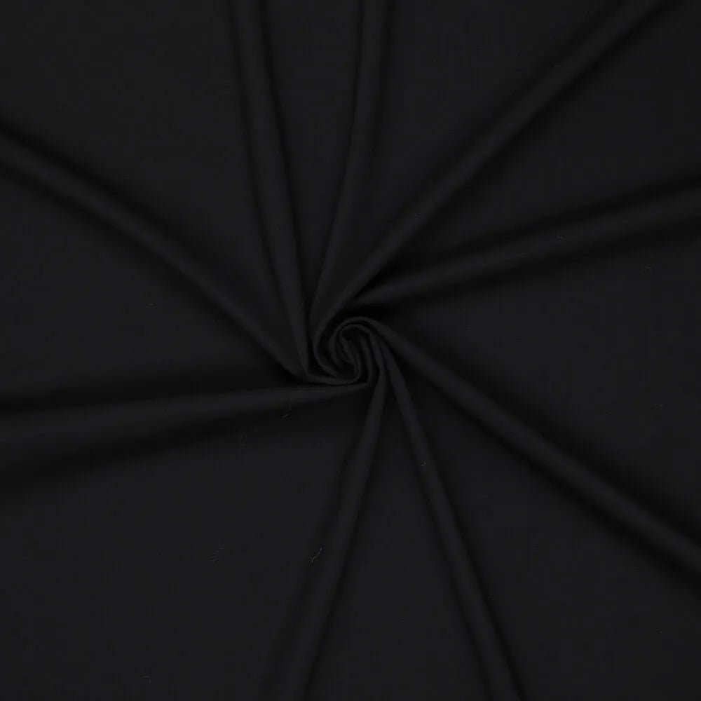 Image of Premium Merino wool fabric – black – available online Šarlotes audumi