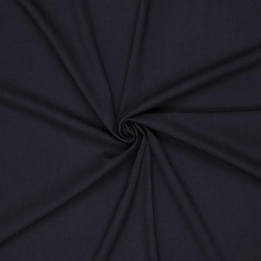 Image of Premium Merino wool fabric – dark blue – available online at Šarlotes audumi