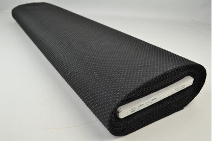 Image of non-slip fabric with rubber dots - black 100 g/m² – available at Šarlotes audumi