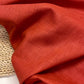 100% Linen fabric-brick red 230 g/m²