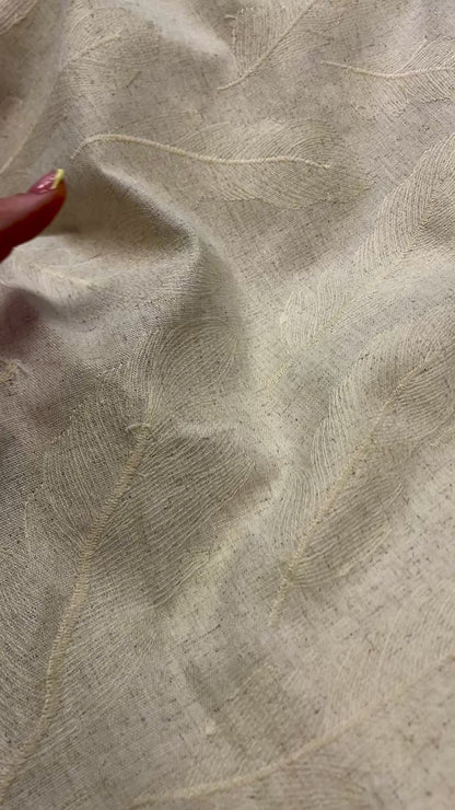 Linen with viscose - embroidered sheets 250 g/m²