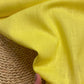 100% Linen fabric-lemon yellow 240 g/m²