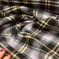 Coat fabric - blue checkered 410 g/m²