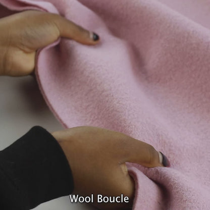 100 % tissu en laine, lavande lilas 390 g/m²