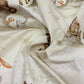 100% Cotton fabric - animals by the stump 125 g/m²