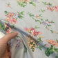 100% Cotton fabric - flowers on light gray 130 g/m²