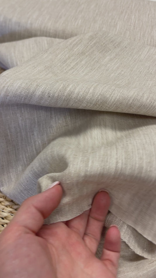 Viimane tükk - 100% lina kangas - looduslik, valgendamata 230 g/m² - 50 cm