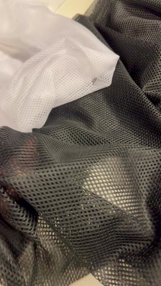 Mesh | net fabric-black 60 g/m²