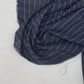 100% Villane kangas-tumedat sinine valgete triipudega 230 g/m²
