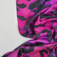 100% siidist satiin - muster fuksia taustal 80 g/m²