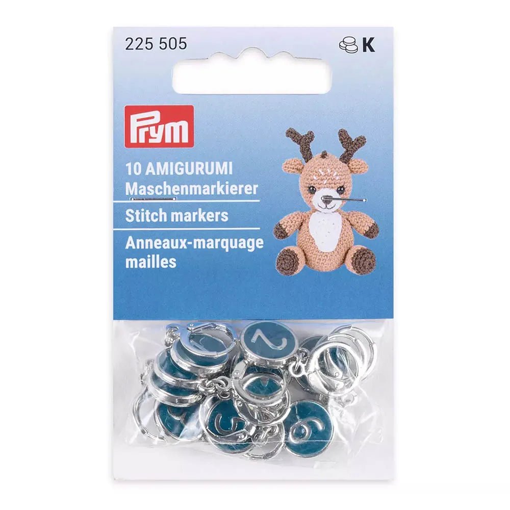 Image of Prym stitch markers numbered 0–9 – 10 pcs – available online at Šarlotes audumi