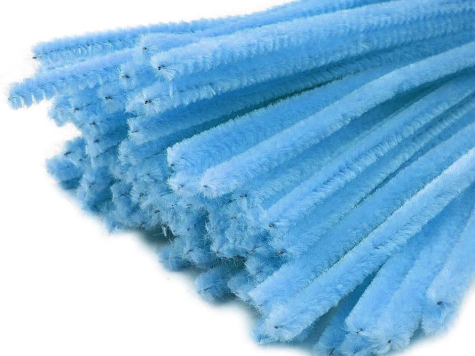 Image of fluffy wire | Ø6 mm (30 cm) |20 pcs.|various shades – available at Šarlotes audumi