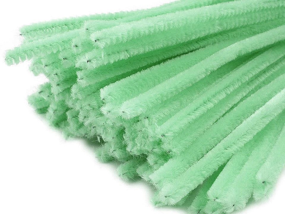 Image of fluffy wire | Ø6 mm (30 cm) | 20 pcs. | assorted shades – available at Šarlotes audumi