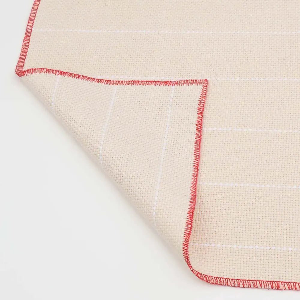 Image of Punch Needle Monk’s Cloth fabric – 63x91cm – available online at Šarlotes audumi