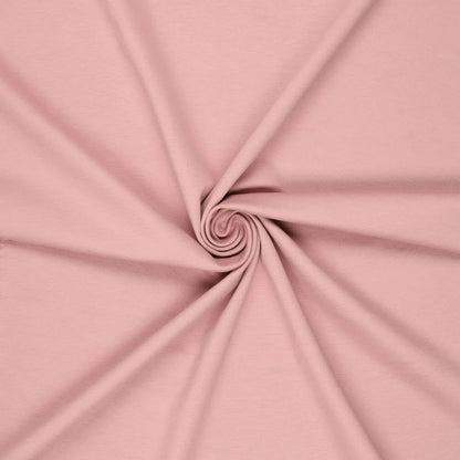 Image with Punta di Roma knit fabric – powder pink 320 g/m² – available at Šarlotes audumi
