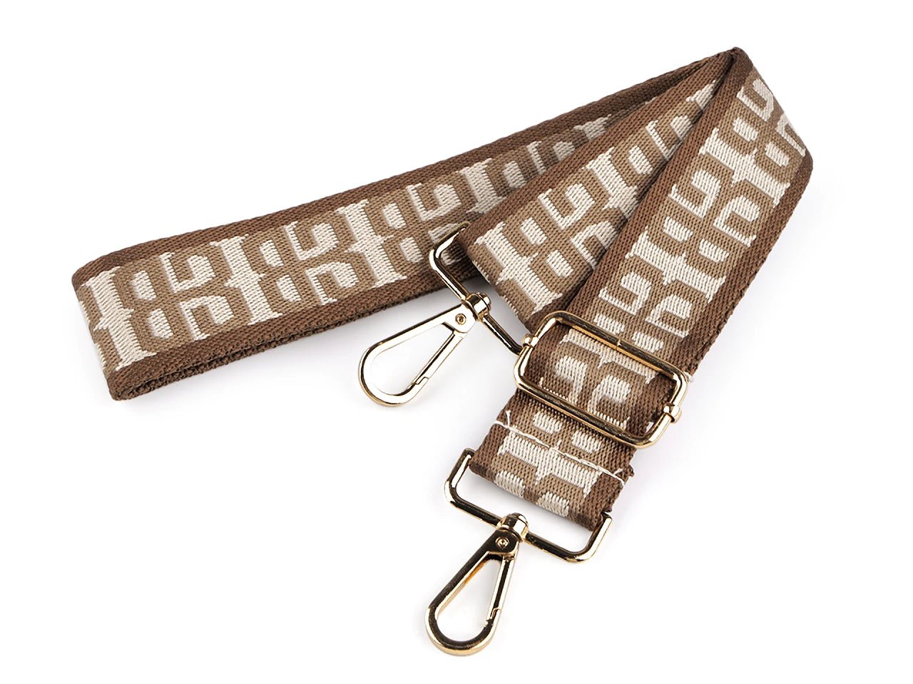 Image of adjustable bag strap with carabiners 80 - 143 cm | various colors – available at Šarlotes audumi