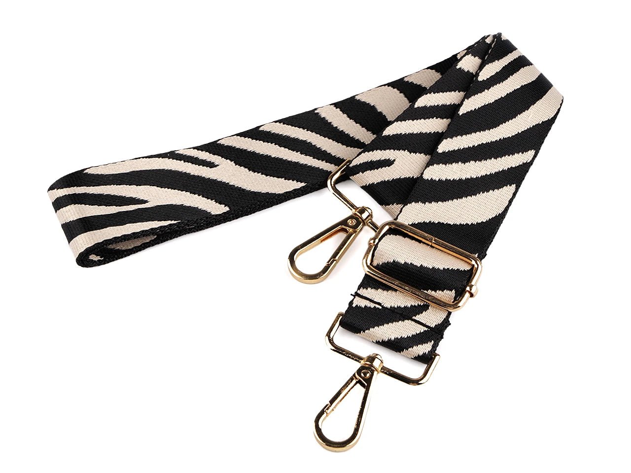 Image of adjustable bag strap with carabiners 80 - 143 cm | various colors – available at Šarlotes audumi