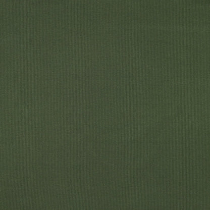 Jersey côtelé en coton (RIB JERSEY) - vert foncé 240 g/m²