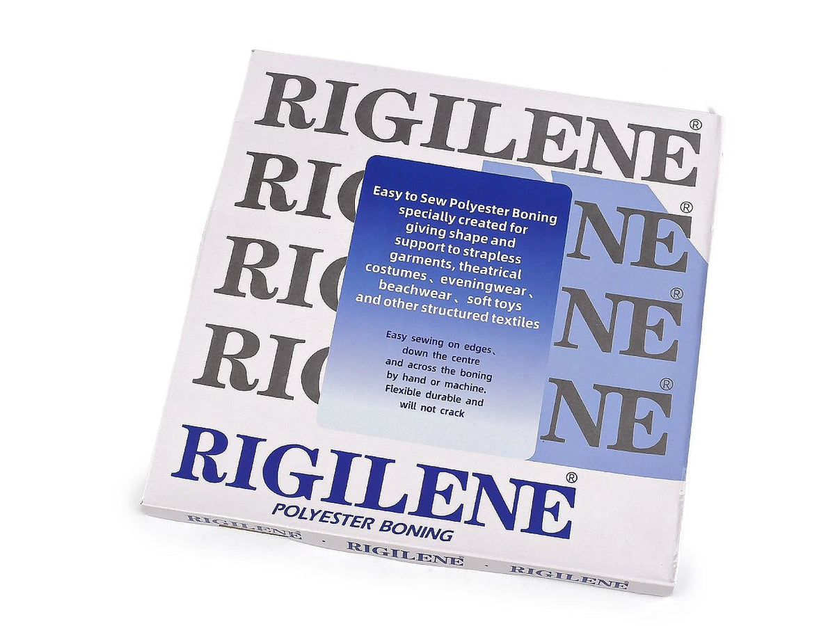 Attēls ar Rigilene poliestera korsetes riba – šujama korsetes lente, 8 mm – balta – pieejams internetā Šarlotes audumi