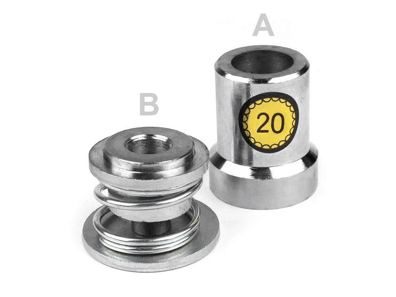 alt
Image with hand press button making tool – available at Šarlotes audumi
