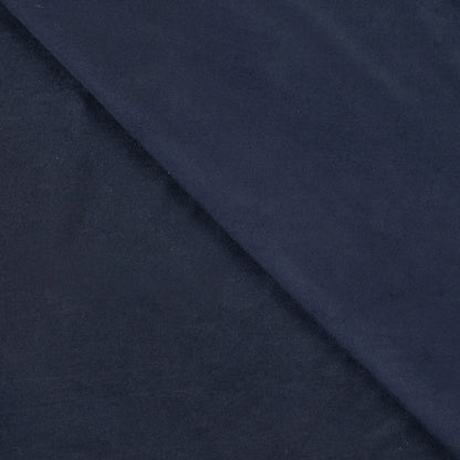 Tissu tricoté en suédine - bleu foncé