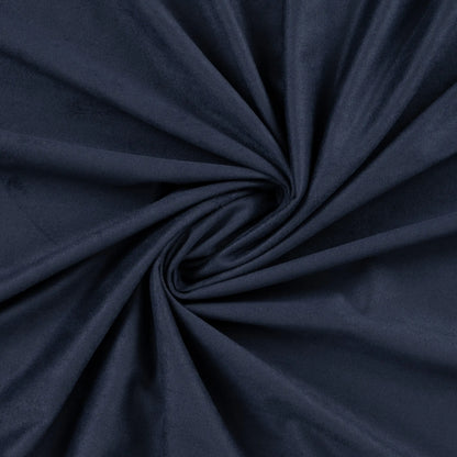Tissu tricoté en suédine - bleu foncé