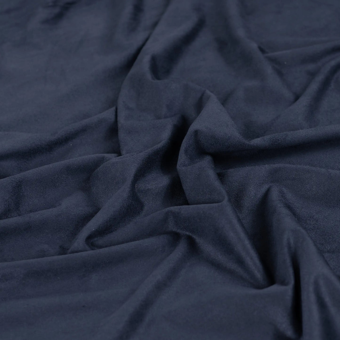 Tissu tricoté en suédine - bleu foncé
