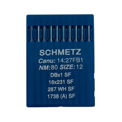 Image avec aiguilles pour machine à coudre industrielle SCHMETZ DBx1 (1738) SUK SF pour maille très fine - 10 pièces – disponible chez Šarlotes audumi