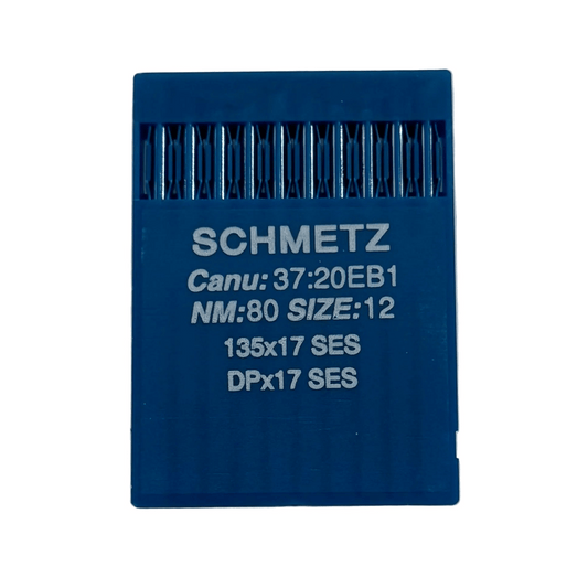 Aiguille pour machine à coudre industrielle SCHMETZ DPx17 (135x17) SES pour tricots et vêtements de sport - 10 pièces – disponible chez Šarlotes audumi