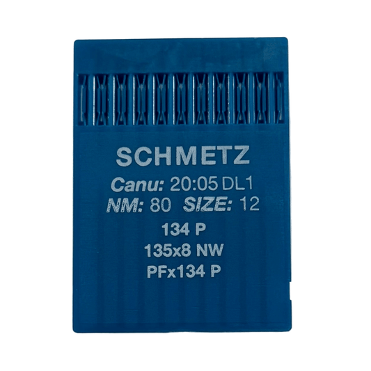 Image d’une aiguille pour machine à coudre industrielle SCHMETZ DPx5 (134) P pour cuir - 10 pièces – disponible chez Šarlotes audumi