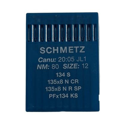 Image de l’aiguille pour machine à coudre industrielle SCHMETZ DPx5 (134) S pour cuir - 10 pièces – disponible chez Šarlotes audumi
