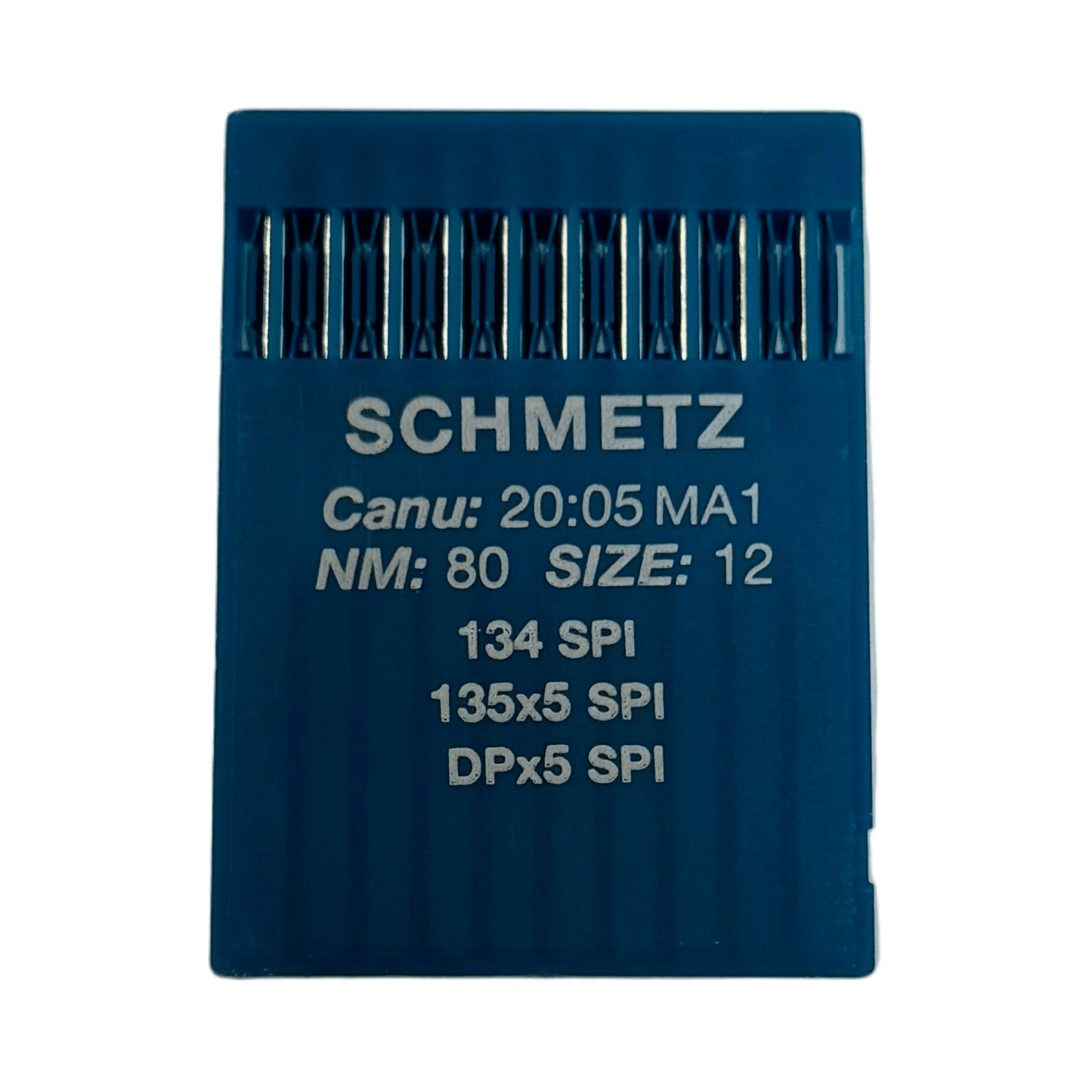 Image de l’aiguille SCHMETZ DPx5 (134) SPI pour machine à coudre industrielle, pour tissus épais et fins - 10 pièces – disponible chez Šarlotes audumi