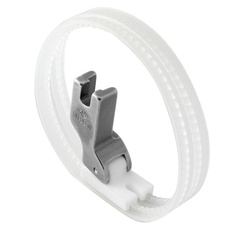 alt
Image of an industrial sewing machine foot - PTFE, Teflon with rings for thick and slippery materials – available at Charlotte Fabrics