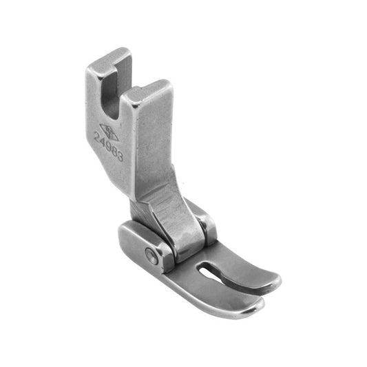 Image of an industrial sewing machine presser foot - for straight stitch – available at Charlotte's Fabrics
