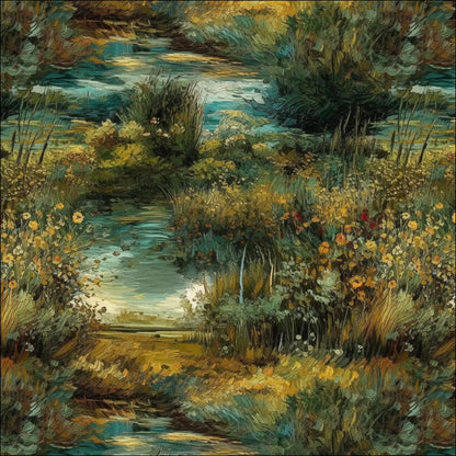 Viscose Gabardine Fabric - Landscape