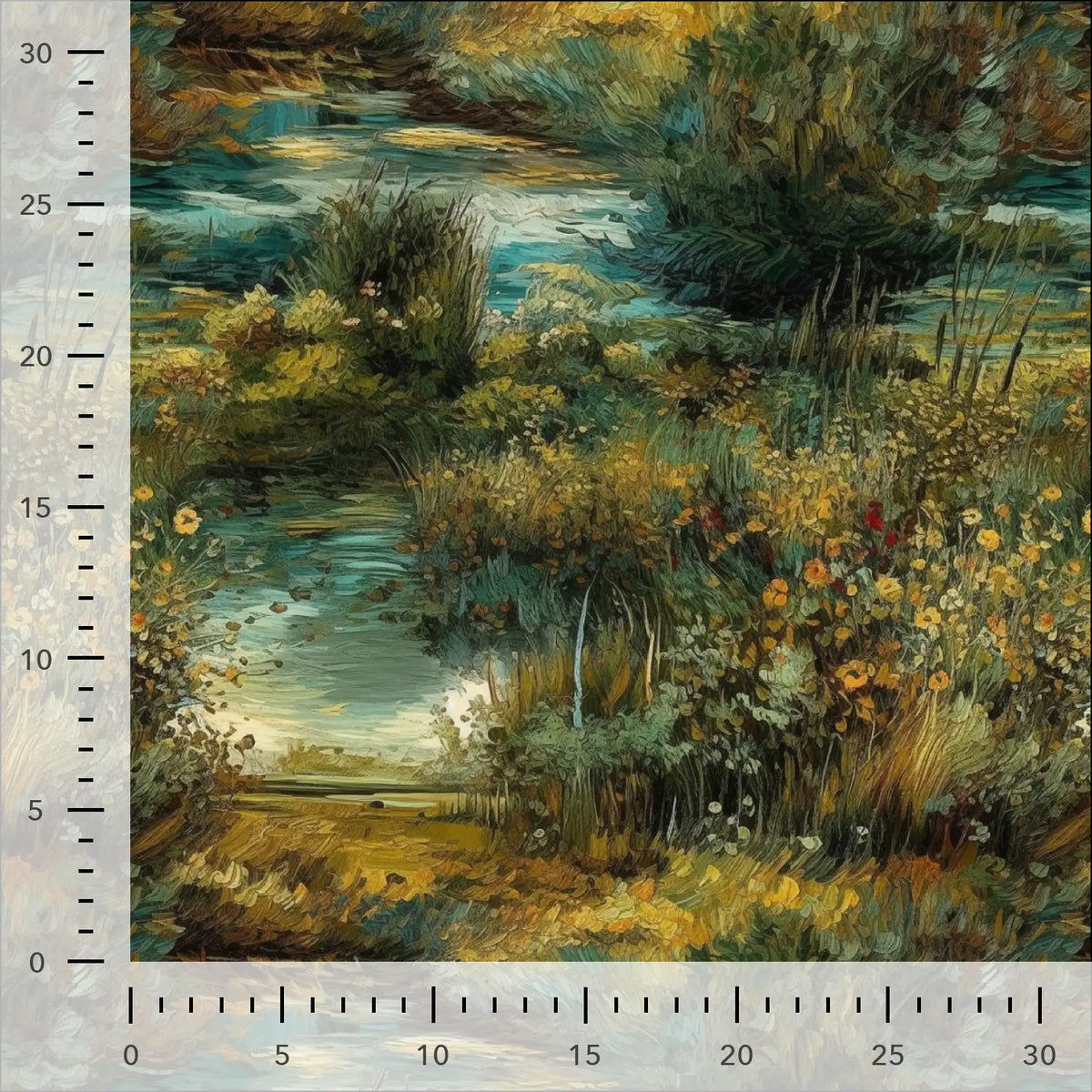 Viscose Gabardine Fabric - Landscape