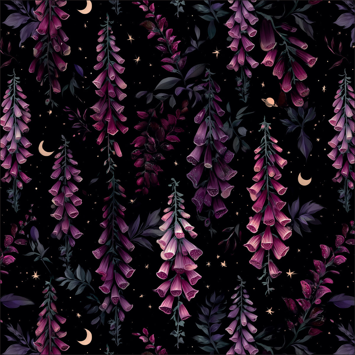 Purple Foxglove Cotton Loopback Knit